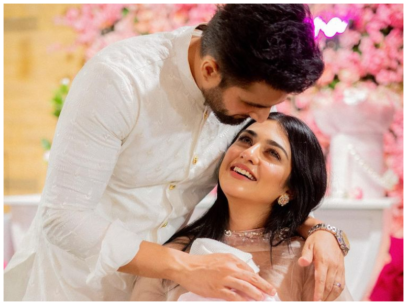 Dev And Koel Xxx - In pictures: Sarah Khan & Falak Shabir celebrate daughter's aqeeqa ceremony  in style