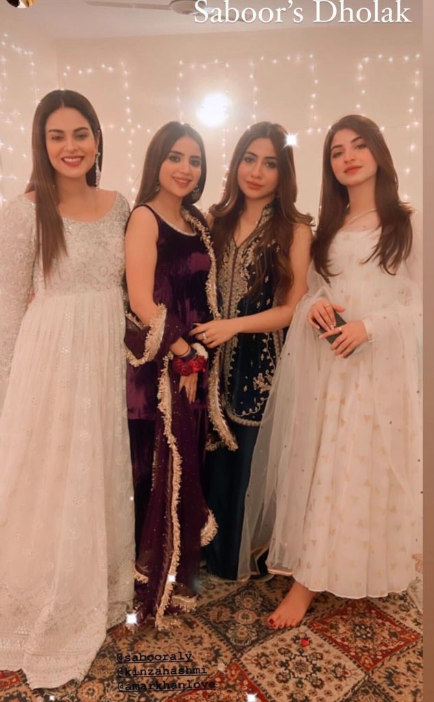 Pakistani Sajal Sex - In pictures: Saboor Aly begins her wedding festivities with a dholki